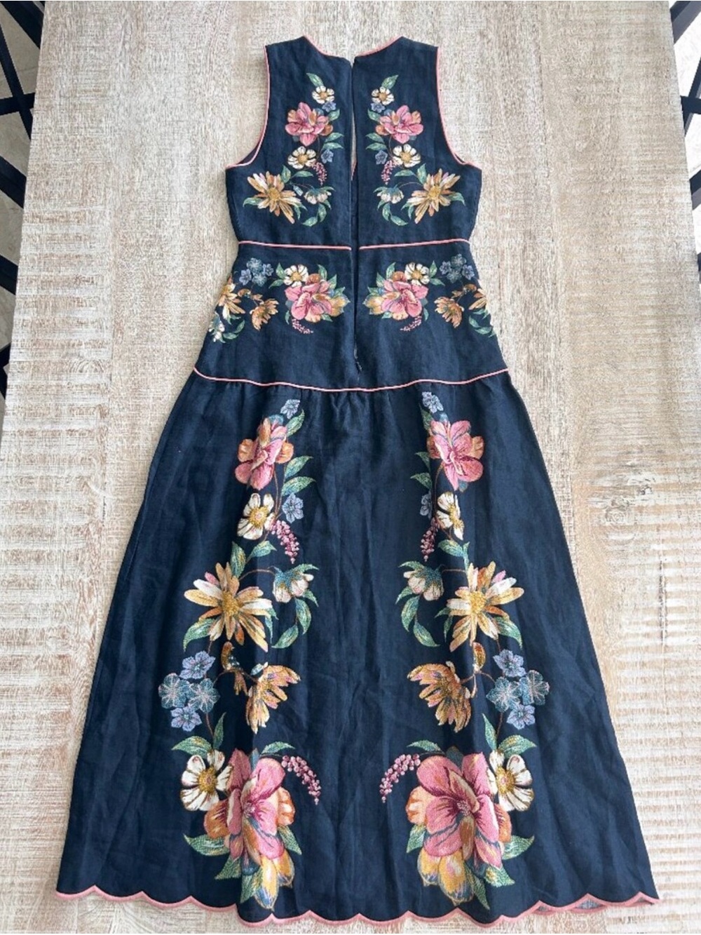 NWT FARM Rio Maria Floral Print Linen Dress - Picture 4 of 12